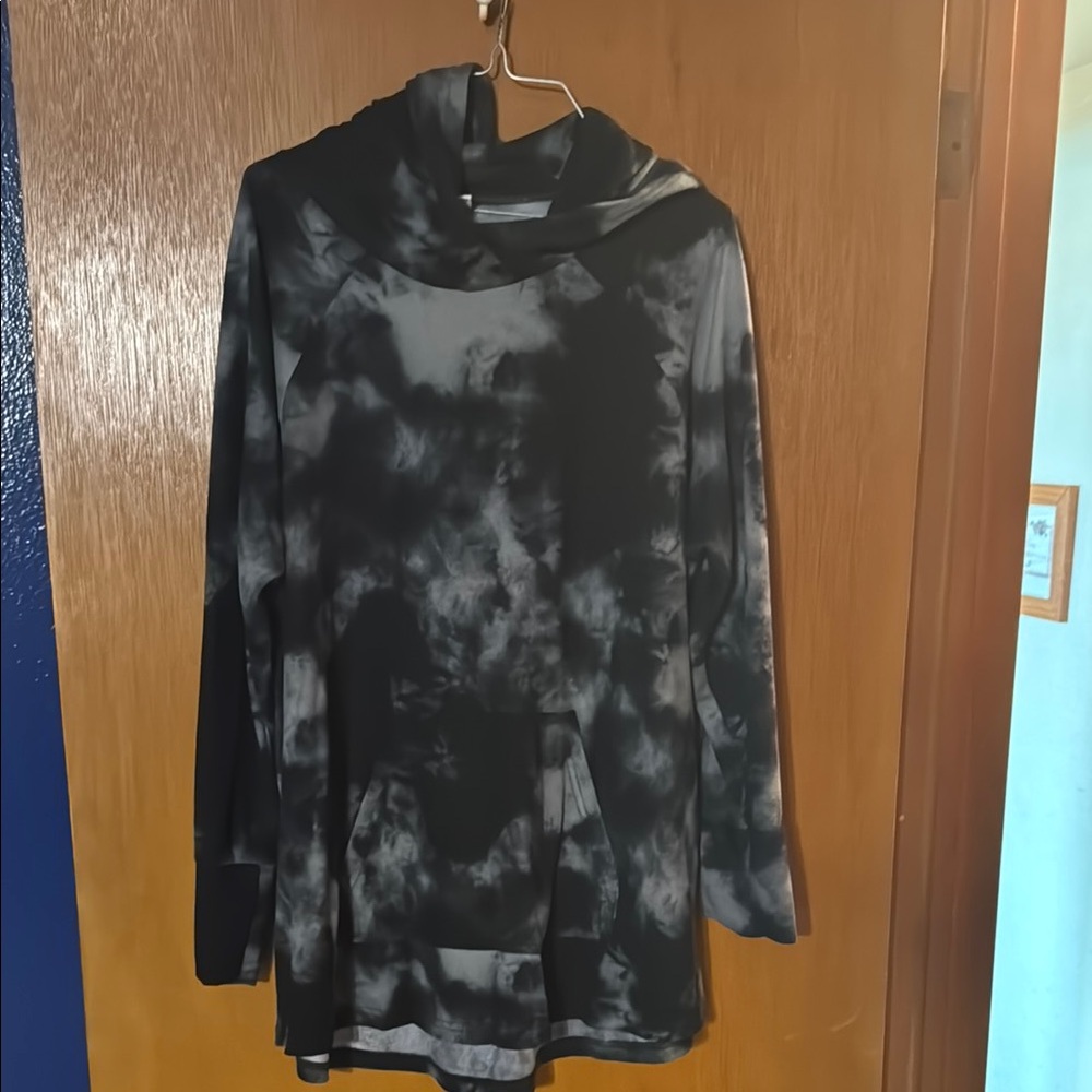 LuLaRoe Black and Gray Hoodie